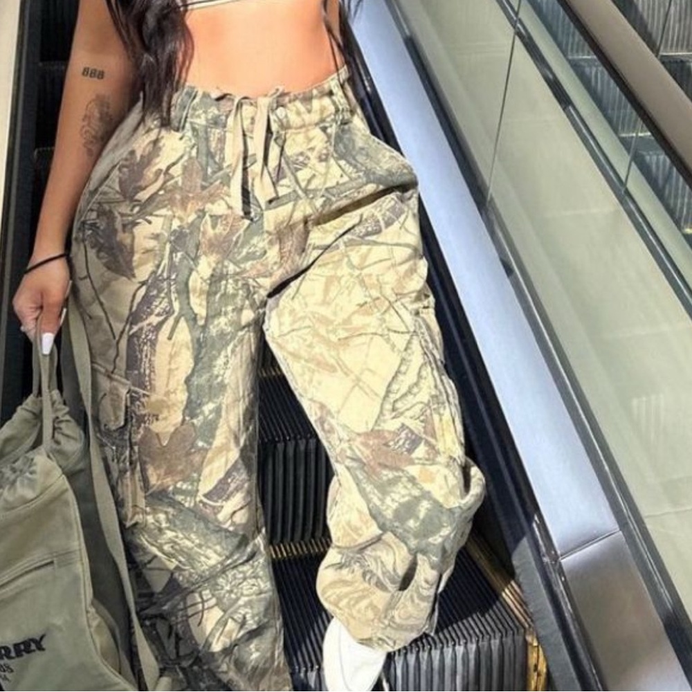 Fashion Nova Camouflage Track Pants